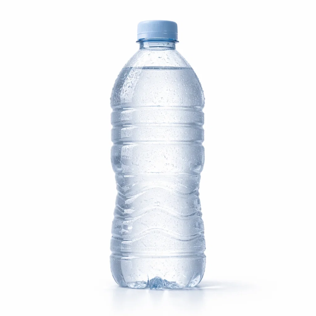 Cookout bottled water served as a selectable tray drink on a white background