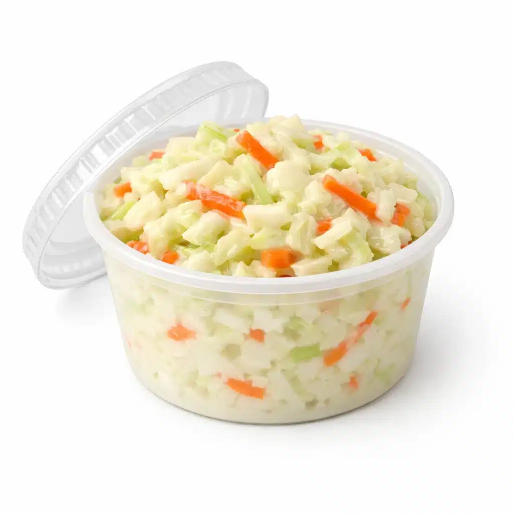 Creamy Cookout coleslaw in side cup