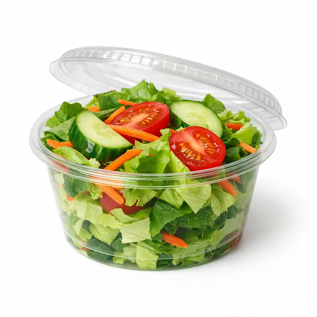 Fresh Cookout side salad in plastic cup